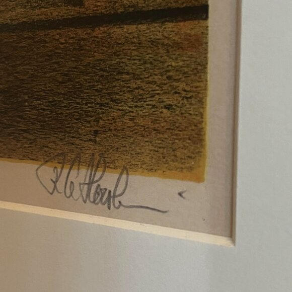 Signed Lithograph 'Factory Fire' by Richard Florsheim - Picture 6 of 8